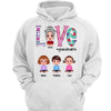 Hoodie & Sweatshirts Love Grandma Life Colorful Doll Personalized Hoodie Sweatshirt Hoodie / White Hoodie / S