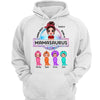 Hoodie & Sweatshirts Mamasaurus Grandmasaurus Mother‘s Day Gift Personalized Hoodie Sweatshirt Hoodie / White Hoodie / S