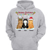 Hoodie & Sweatshirts Merry Fluffmas Fluffy Cats Personalized Hoodie Sweatshirt Hoodie / Ash Hoodie / S