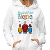 Hoodie & Sweatshirts Pastel Flower Grandma Personalized Hoodie Sweatshirt