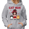 Hoodie & Sweatshirts Polka Dot Pattern Doll Cat Mom Personalized Hoodie Sweatshirt