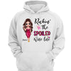 Hoodie & Sweatshirts Rockin‘ The Spoiled Wife Life Personalized Hoodie Sweatshirt Hoodie / White Hoodie / S