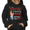 Hoodie & Sweatshirts Stepping Into Birthday Like A Boss Personalized Hoodie Sweatshirt