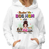 Hoodie & Sweatshirts Summer Doll Woman Rockin‘ The Dog Mom Life Personalized Hoodie Sweatshirt