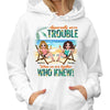 Hoodie & Sweatshirts Trouble Together Summer Besties Personalized Hoodie Sweatshirt