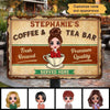 Metal Sign Coffee Bar Doll Girl Personalized Metal Sign