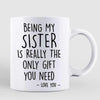 Mug Being My Sister Bestie Brother Is The Only Gift You Need Personalized Mug 1