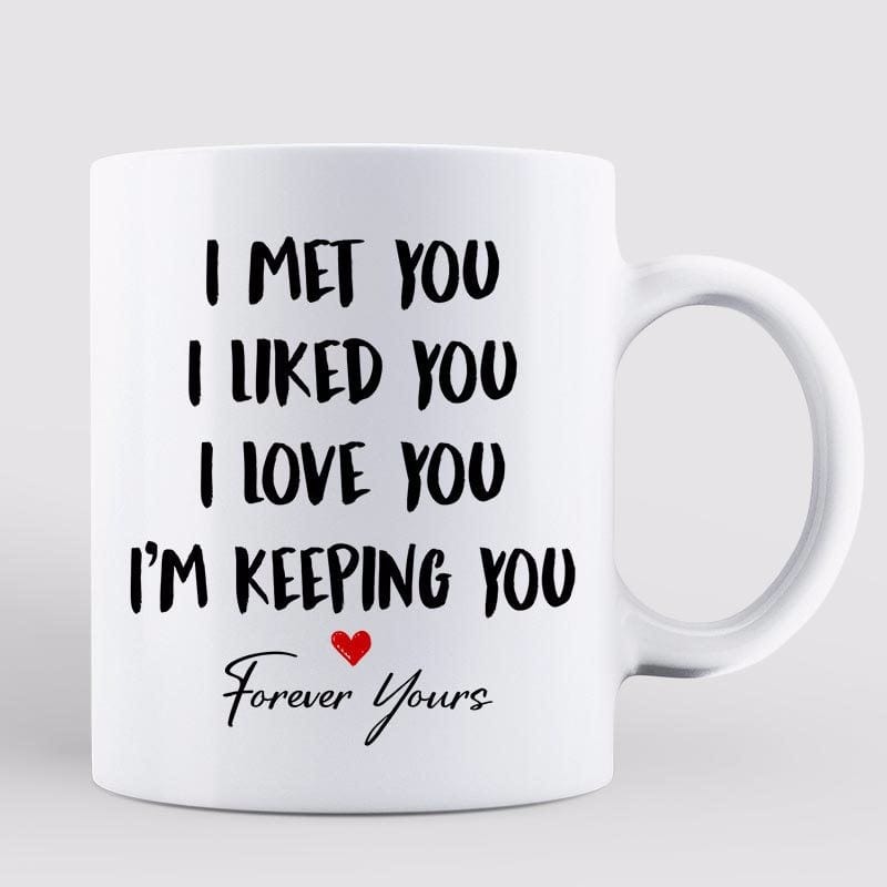 Mug Doll Couple Standing Valentine‘s Day Gift For Him For Her Personalized Mug