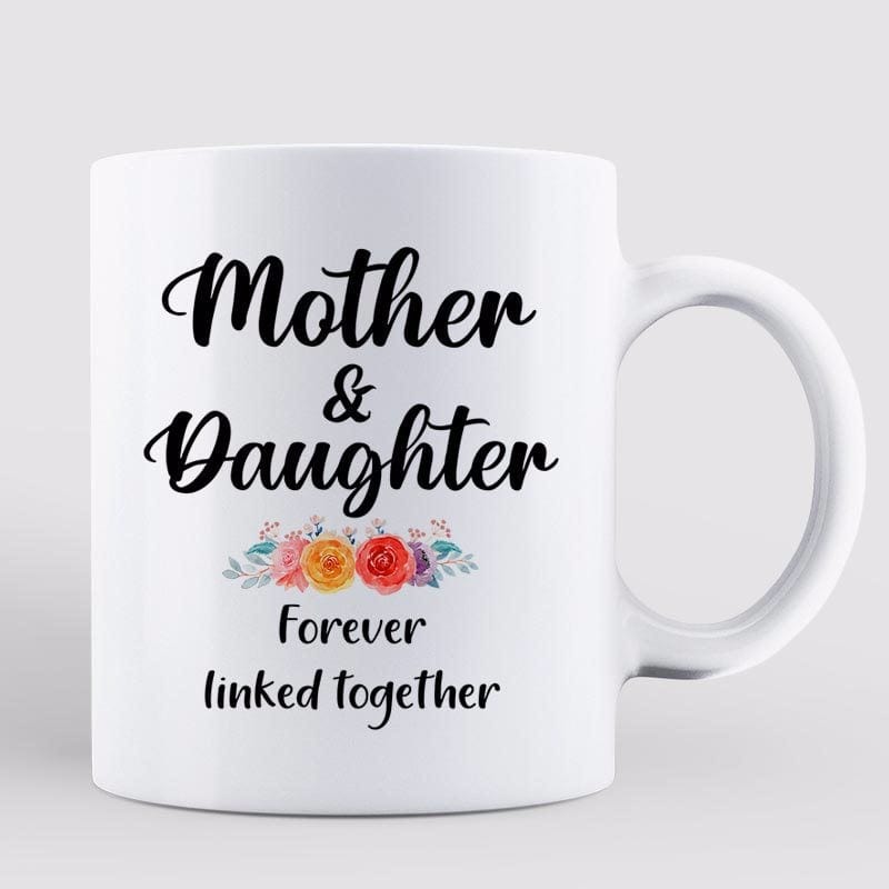 Mug Doll Mom And Daughters Sitting Under Colorful Tree Personalized Mug 11oz
