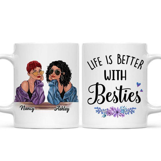 Mug Fashion Besties Personalized Mug Ceramic Mug / White / 11oz