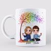 Mug LGBT Doll Couple Under Tree Personalized Mug