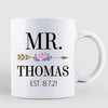 Mug Mr Mrs Couple Anniversary Wedding Gift Personalized Coffee Mug