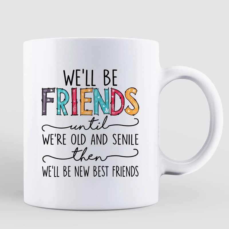 Mug Old Doll Besties Best Friends Sisters Personalized Mug