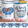 Mug Sisters Sisters Blue Dresses Besties Personalized Coffee Mug Ceramic Mug / White / 11oz