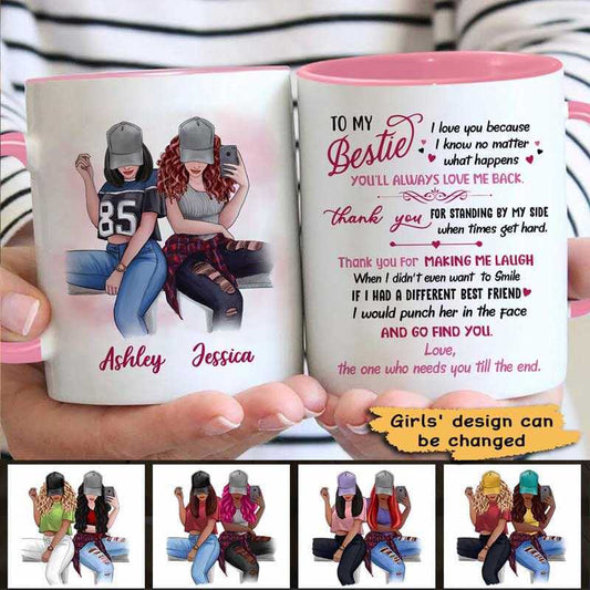 Mug To My Selfie Bestie Personalized Mug Ceramic Mug / White / 11oz