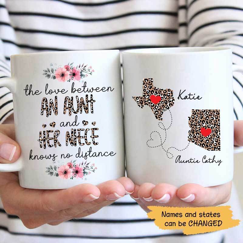 Mugs Aunt Niece Long Distance Relationship Gift Personalized Coffee Mug 11oz
