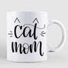Mugs Cat Mom Chibi Girl And Sitting Cat Personalized Coffee Mug 11oz