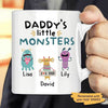 Mugs Daddy's Little Monsters Personalized Coffee Mug 11oz