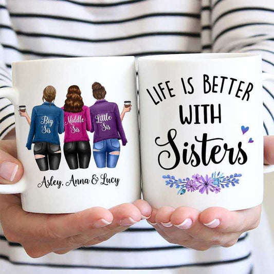 Mugs Denim Jacket Sisters Personalized Mug 11oz