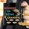 Mugs Hooked On Being Fishing Father‘s Day Personalized Coffee Mug 11oz