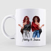 Mugs Standing Fashion Besties Friends Personalized Mug 11oz