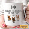 Mugs Thanks Dog Dad French Bulldog Personalized Dog Dad Coffee Mug 11oz