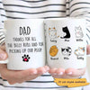 Mugs Thanks For All The Belly Rubs Cat Dad Personalized Mug 11oz