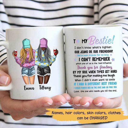Mugs To My Bestie Personalized Coffee Mug 11oz