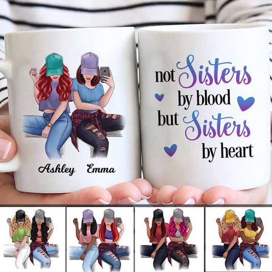 Mugs To My Selfie Bestie Colorful Personalized Mug 11oz