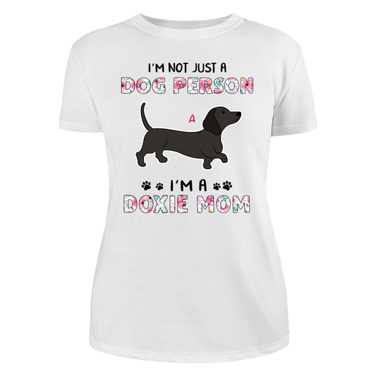 Not Just Dog Person Dachshund Mommy Personalized Shirt