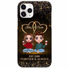 Phone Case Galaxy Doll Couple Sitting Gift For Him For Her Personalized Phone Case