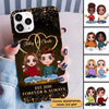 Phone Case Galaxy Doll Couple Sitting Gift For Him For Her Personalized Phone Case IPHONE / 13 PRO MAX / Plastic Case