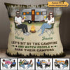 Pillow Camping Couple Valentine Gift For Him For Her Personalized Pillow (Insert Included) 12x12 / Linen