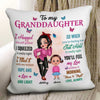 Pillow Colorful To My Granddaughter Grandson Gift Personalized Pillow (Insert Included) 12x12 / Linen