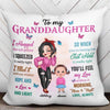 Pillow Colorful To My Granddaughter Grandson Gift Personalized Pillow (Insert Included)