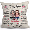 Pillow Doll Daughter To My Mom Flower Personalized Pillow (Insert Included)