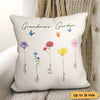 Pillow Family Watercolor Flowers Personalized Pillow (Insert Included) 18x18 / Linen