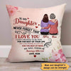 Pillow Heart Mother And Daughter Personalized Pillow (Insert Included) 18x18 / Linen