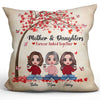 Pillow Linked Forever Mother Daughter Family Gift Personalized Pillow (Insert Included)
