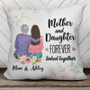 Pillow Mother Daughter Flower Personalized Pillow (Insert Included)