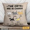 Pillow The Cat Is In Charge Personalized Cat Pillow (Insert Included) 18x18 / Linen