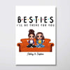 Poster Doll Besties Sisters Siblings Sitting On Couch Personalized Vertical Poster
