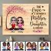 Poster Doll Mothers And Daughters Under Heart Tree Personalized Horizontal Poster 18x12