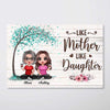 Poster Doll Mothers And Daughters Under Heart Tree Personalized Horizontal Poster