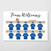 Poster Family Baseball Team Personalized Horizontal Poster (version 4-5)