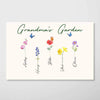 Poster Family Birth Months Flowers Personalized Horizontal Poster