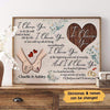 Poster I Choose You Hand In Hand Couple Personalized Horizontal Poster 18x12