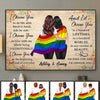 Poster LGBT Couples Personalized Horizontal Poster 18x12