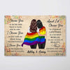 Poster LGBT Couples Personalized Horizontal Poster