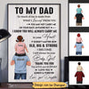 Poster To My Dad From Daughter Son Piggy Back Personalized Vertical Poster 12x18